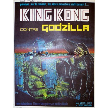 King kong contre godzilla 40x60