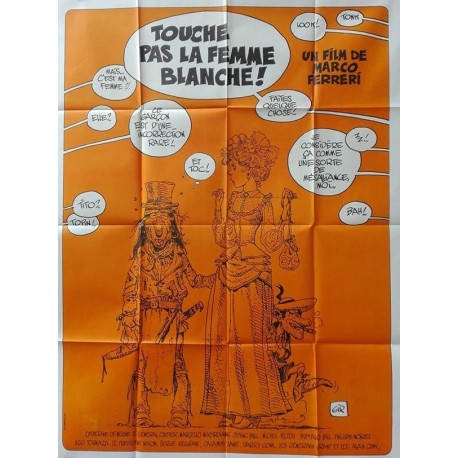 Touche pas la femme blanche.orange.120x160