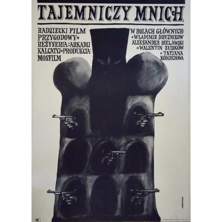 Tajemniczy mnich un moine mystérieux.58x82