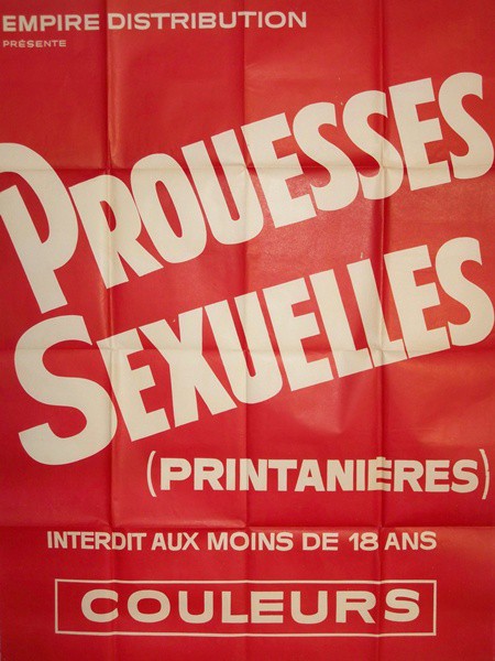 Prouesses sexuelles printaniéres 120x160