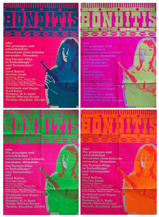 Bonditis 4 affiches 90x128