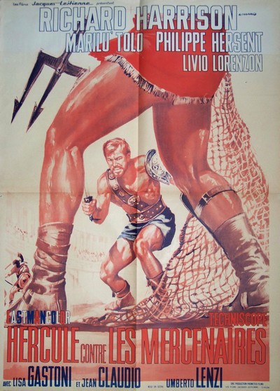 Hercule contre les mercenaires 60x80