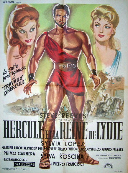 Hercule et la reine de lydie 60x80