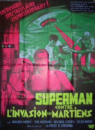 Superman contre l'invasion des martiens 120x160