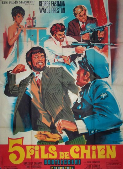 Cinq fils de chiens 120x160