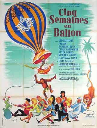 Cinq semaines en ballon 120x160