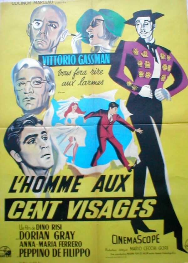 Homme aux cent visages (l').60x80