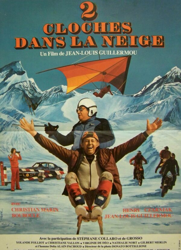 Deux cloches dans la neige 40x60