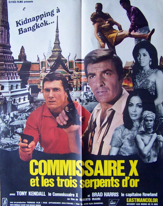 Commissaire x et les trois serpents dor 120x160