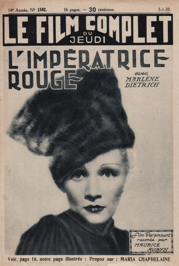 Imperatrice rouge (l) film complet