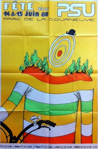 Fêtes du PSU,La Courneuve.80x120