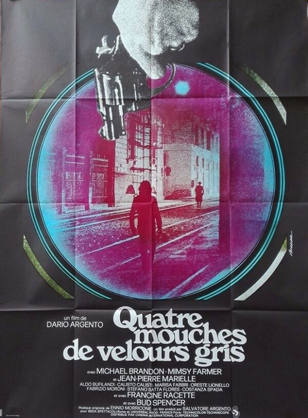 Quatre mouches de velours gris.120x160