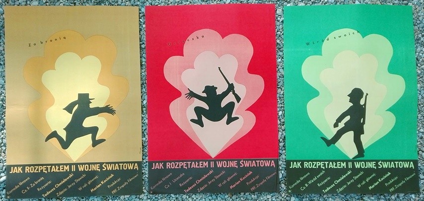 Comment j'ai provoqué la seconde guerre mondiale.set de 3 affiches.58x84