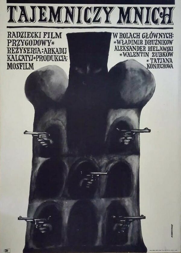 Tajemniczy mnich un moine mystérieux.58x82