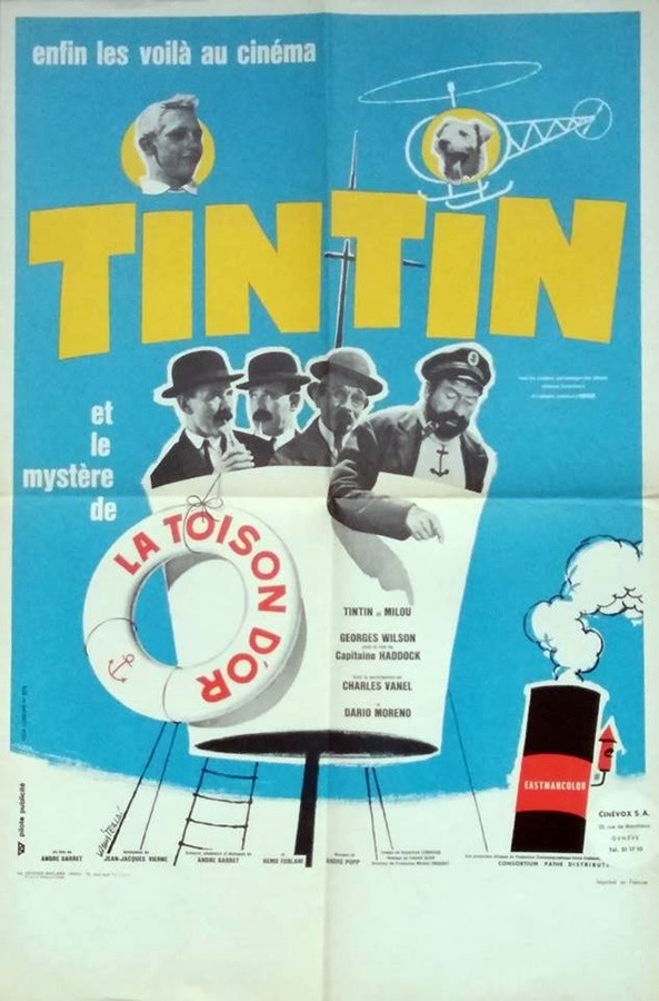 Tintin et le mystere de la toison d'or.40x60