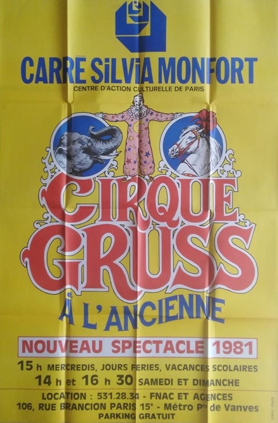 Cirque Gruss à l'ancienne.100x150