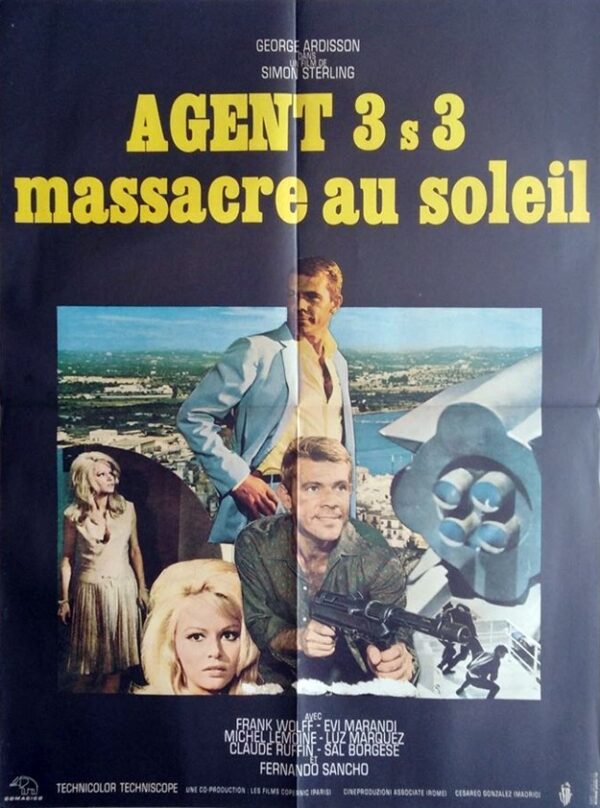 Agent 3 s 3 massacre au soleil.60x80