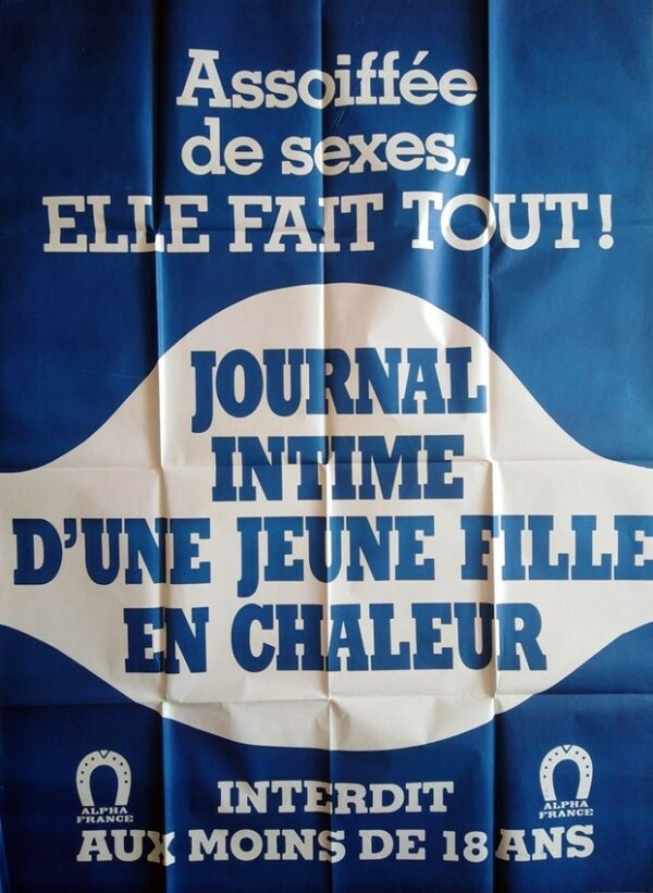Journal intime d'une jeune fille en chaleur.120x160