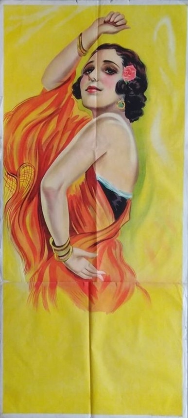Danseuses flamenco gitane.100x200 cm