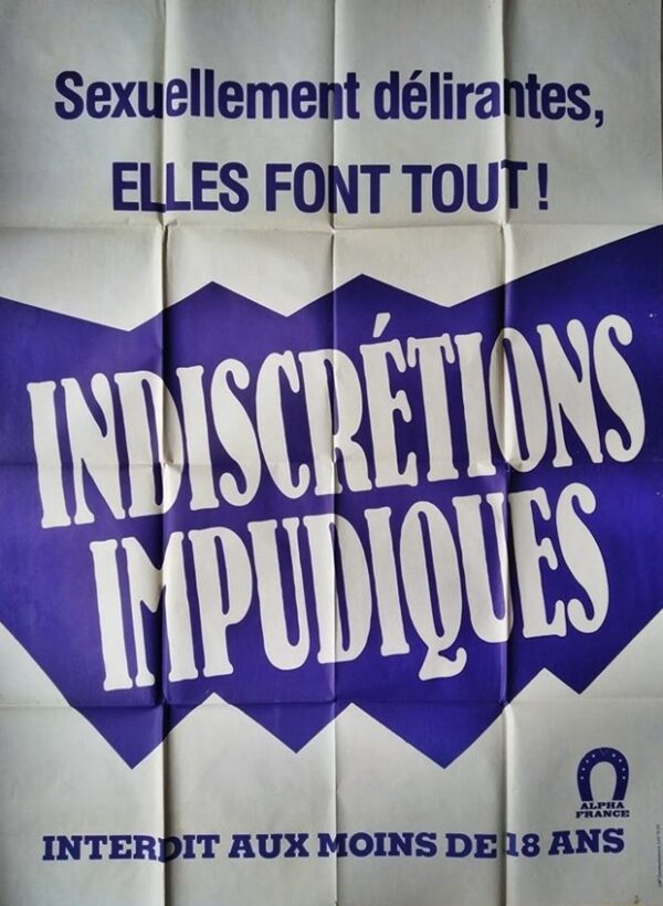 Indiscrétions impudiques.120x160