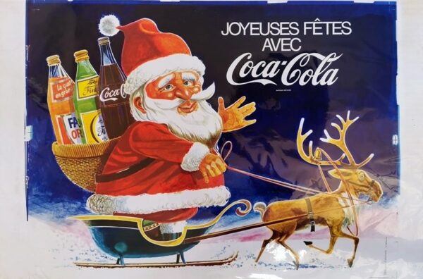 Joyeuses fêtes avec Coca Cola.120x80