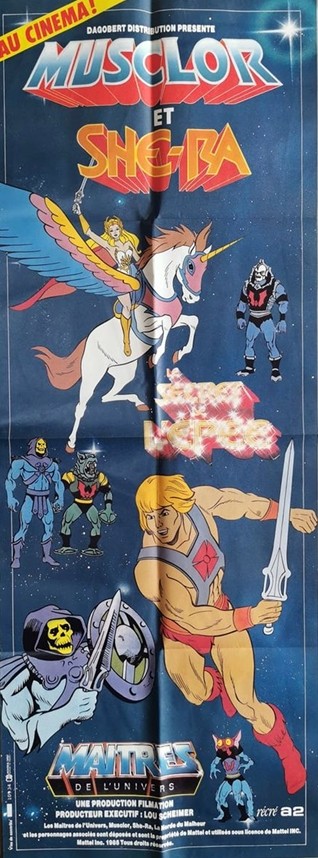 Musclor et She-Ra, maîtres de l'univers.60x160