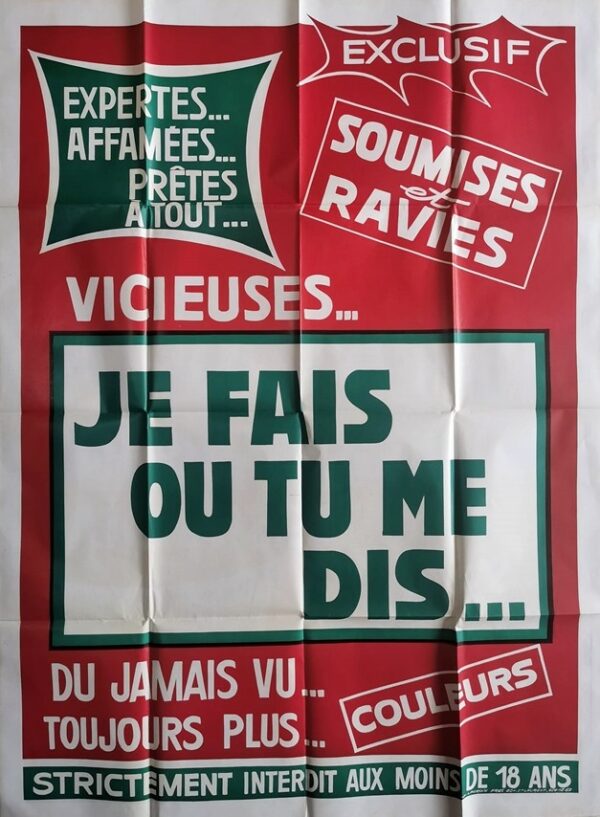 Je fait ou tu me dis.120x160