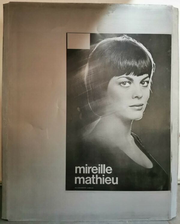 Mireille Mathieu.plaque d'imprimerie.120x160