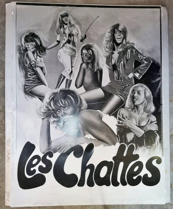 Chattes (Les).plaque d'imprimerie.120x160