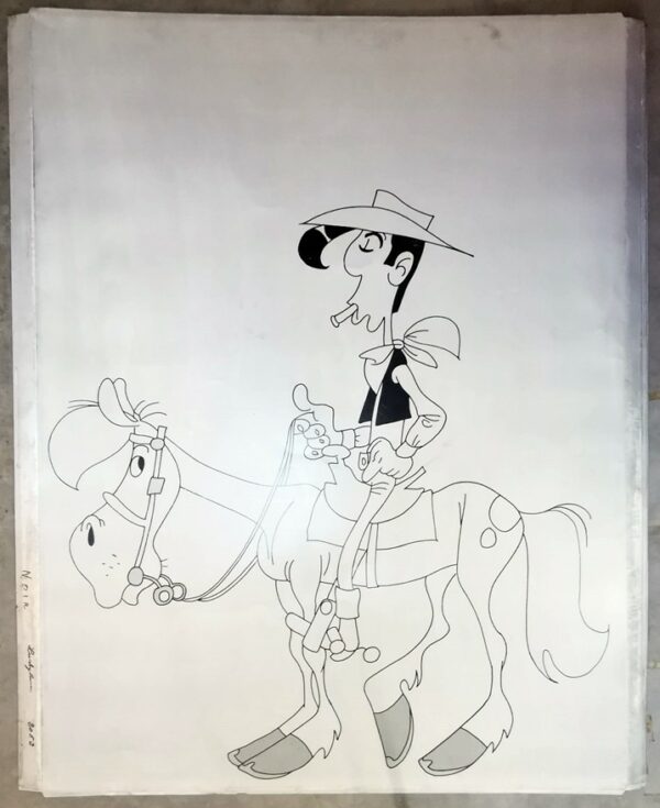 Lucky Luke plaque d'imprimerie.120x160