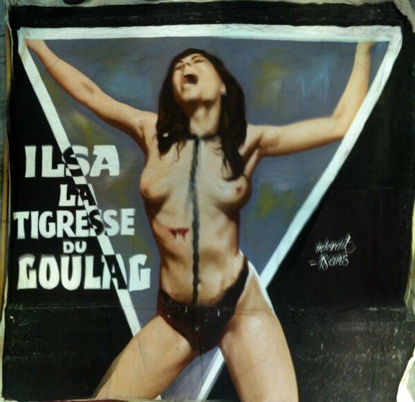 Ilsa la tigresse du goulag.280x310.toile bâche peinte