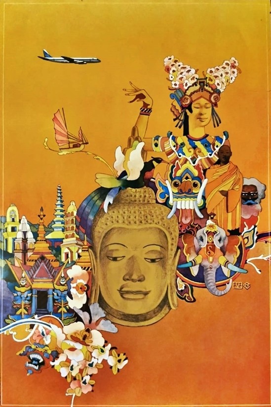 UTA Inde Lao Cambodge Taïlande.65x97