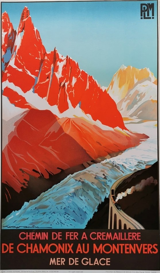 De Chamonix au Montenvers mer de glace PLM 58x98