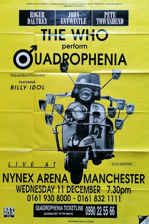 The Who quadrophenia Nynex arenan Manchester 120x160
