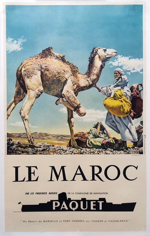 Maroc (Le) compagnie de navigation Paquet 61x98