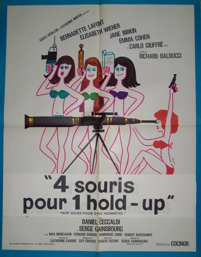 Quatre souris pour un hold-up 60x80