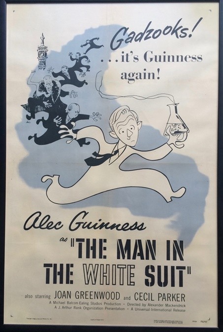 The man ine the white suit,l'homme au complet blanc.70x100