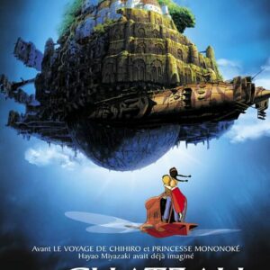 LE CHATEAU DANS LE CIEL - GHIBLI - approximativement 40x60