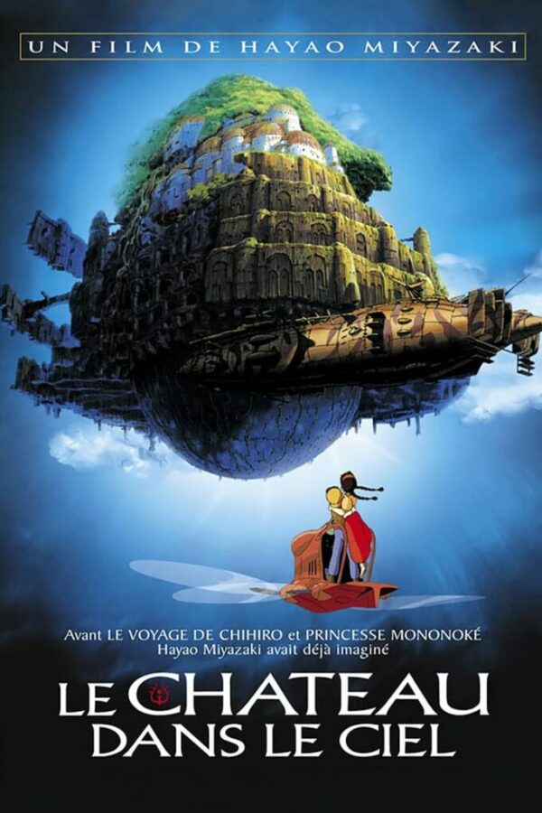 LE CHATEAU DANS LE CIEL - GHIBLI - approximativement 40x60