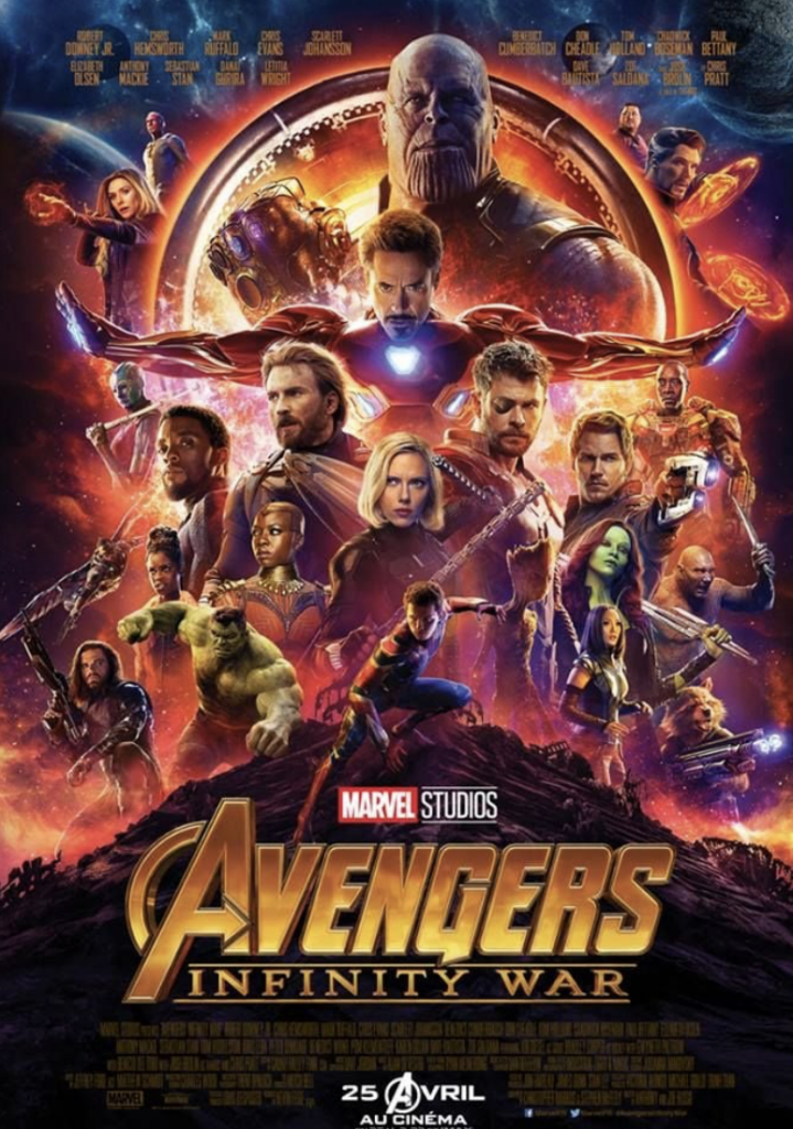 AVENGERS INFINITY WAR - Affiche cinéma - 40 x 60